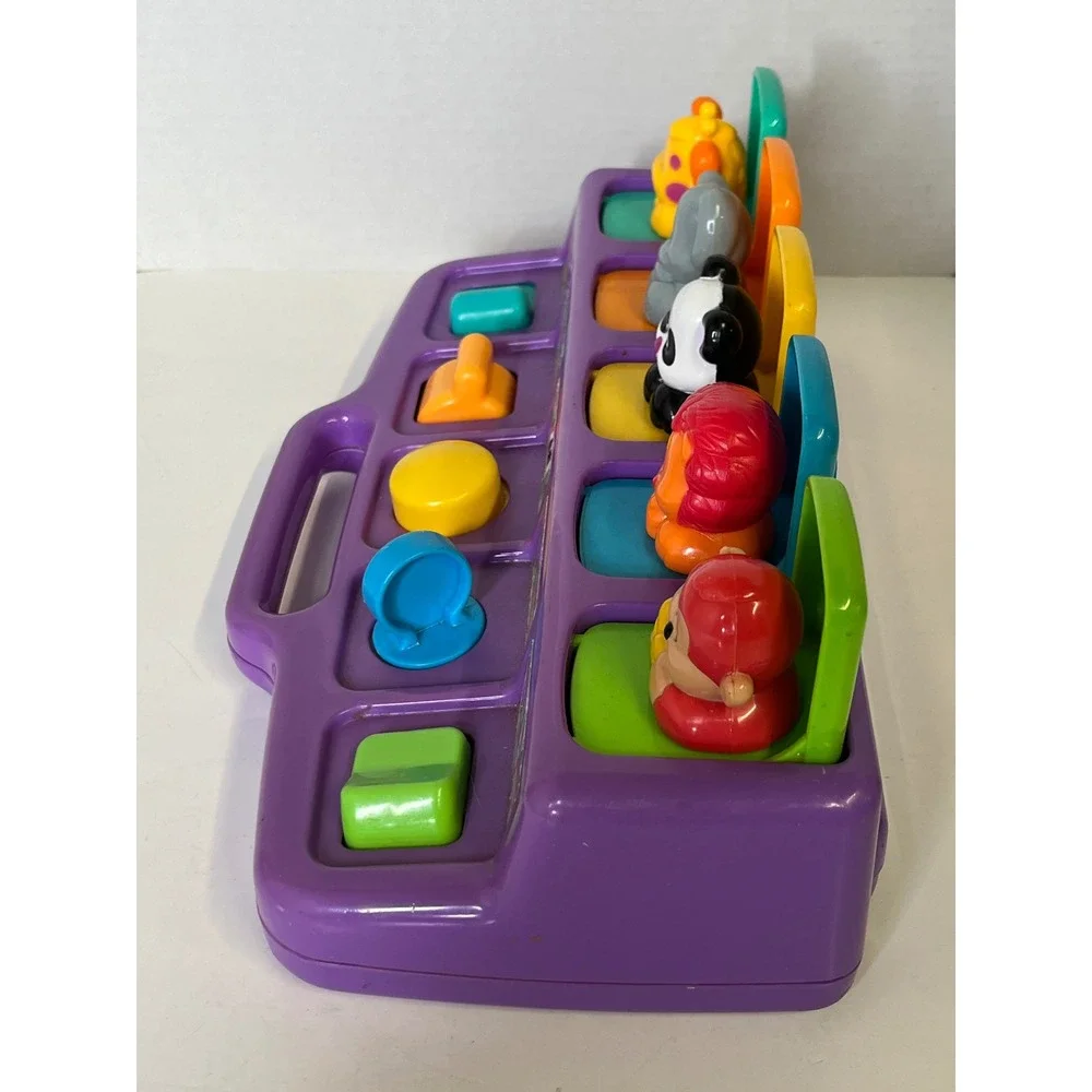 1995 Pop-Up Poppin' Pals Baby Toy Playskool Busy Jungle/Zoo Animals VINTAGE